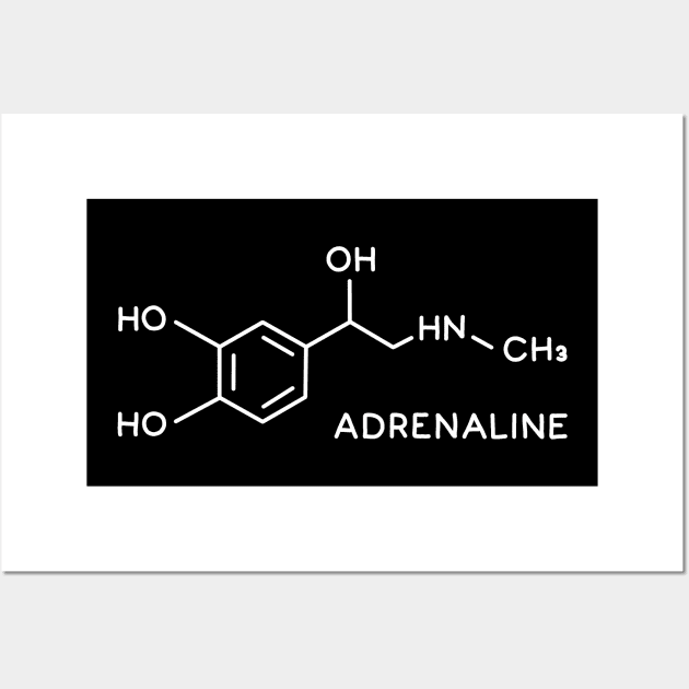 Adrenaline Molecule Wall Art by valentinahramov